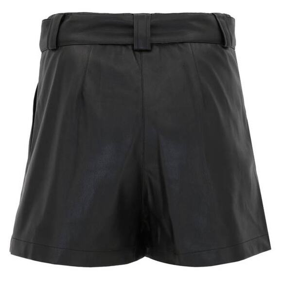 Christy Lynn Indigo Vegan Leather Shorts in Black 6 - Picture 2 of 2